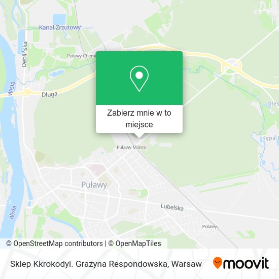 Mapa Sklep Kkrokodyl. Grażyna Respondowska