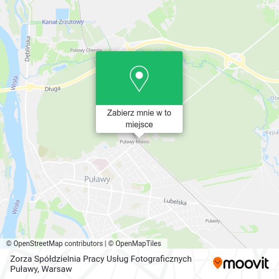 Mapa Zorza Spółdzielnia Pracy Usług Fotograficznych Puławy