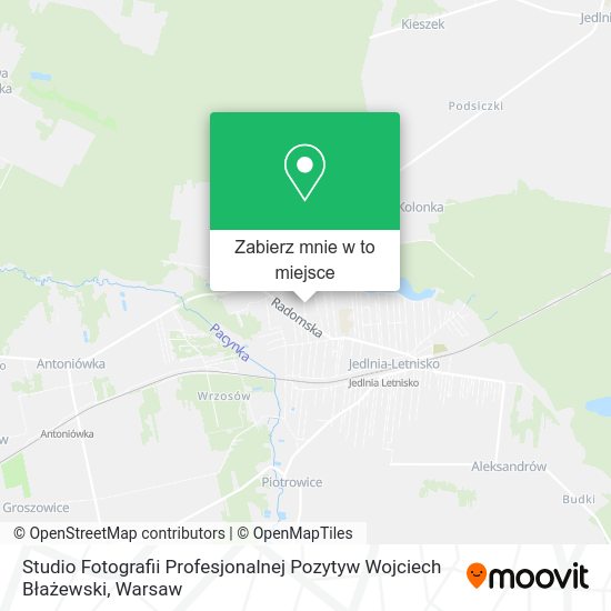 Mapa Studio Fotografii Profesjonalnej Pozytyw Wojciech Błażewski