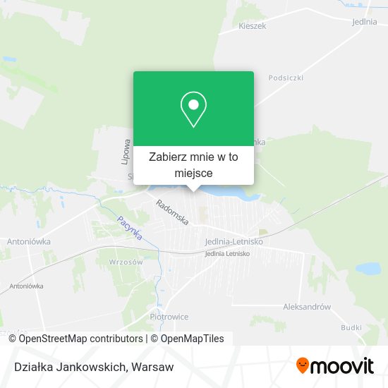 Mapa Działka Jankowskich