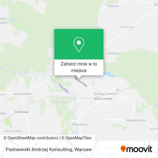 Mapa Paśniewski Andrzej Konsulting