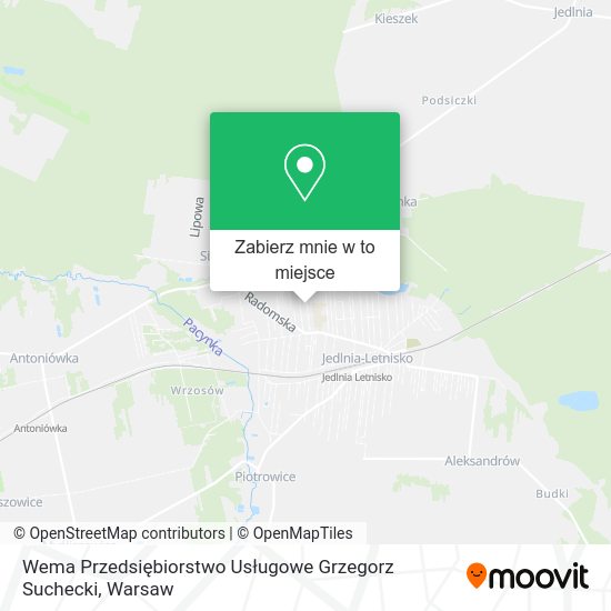 Mapa Wema Przedsiębiorstwo Usługowe Grzegorz Suchecki