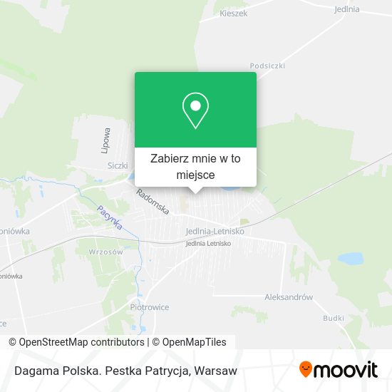 Mapa Dagama Polska. Pestka Patrycja