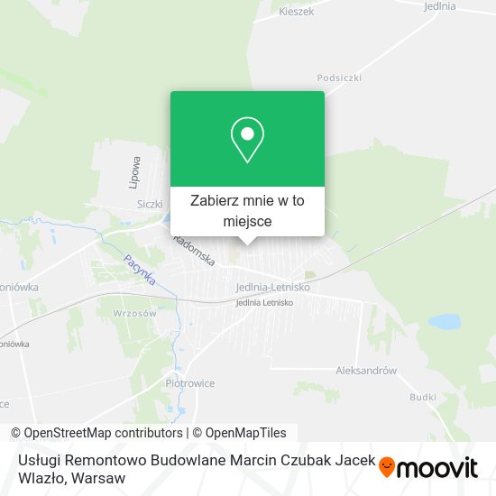 Mapa Usługi Remontowo Budowlane Marcin Czubak Jacek Wlazło