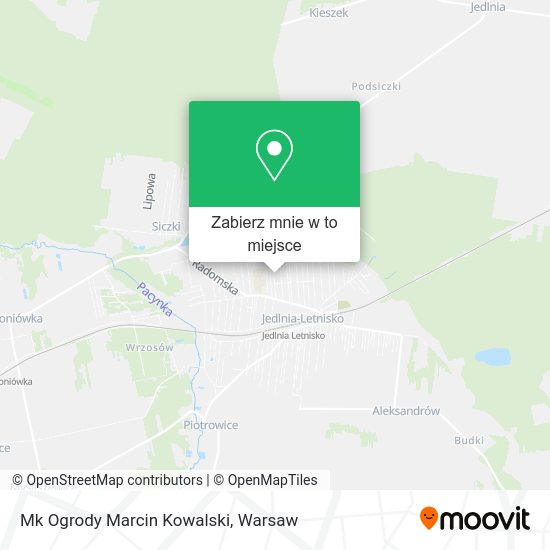 Mapa Mk Ogrody Marcin Kowalski