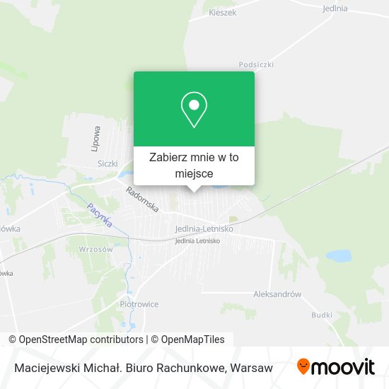 Mapa Maciejewski Michał. Biuro Rachunkowe