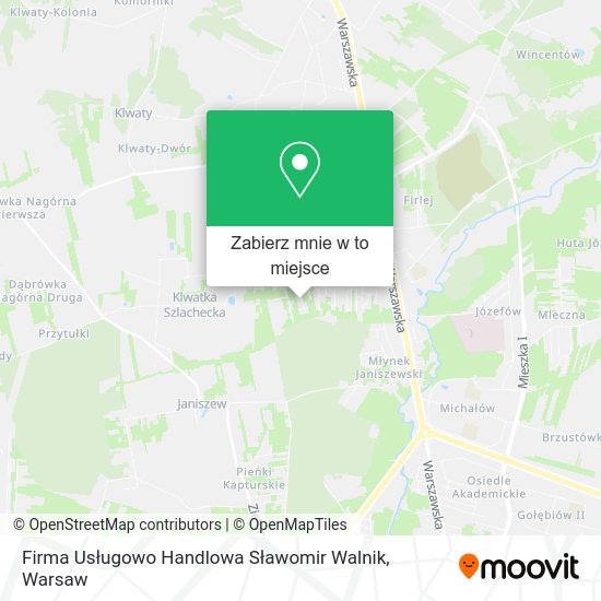 Mapa Firma Usługowo Handlowa Sławomir Walnik