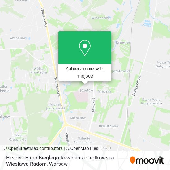 Mapa Ekspert Biuro Biegłego Rewidenta Grotkowska Wiesława Radom