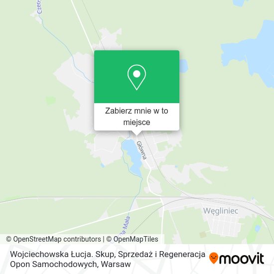 Mapa Wojciechowska Łucja. Skup, Sprzedaż i Regeneracja Opon Samochodowych