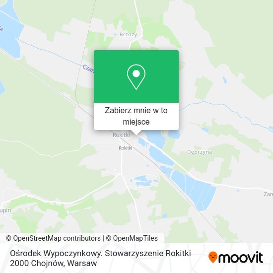 Mapa Ośrodek Wypoczynkowy. Stowarzyszenie Rokitki 2000 Chojnów