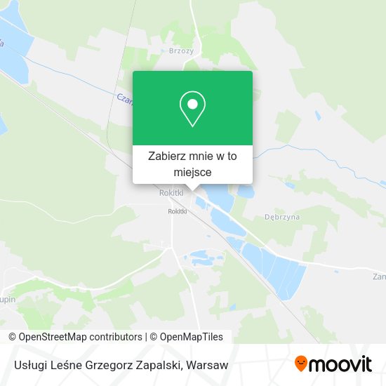 Mapa Usługi Leśne Grzegorz Zapalski