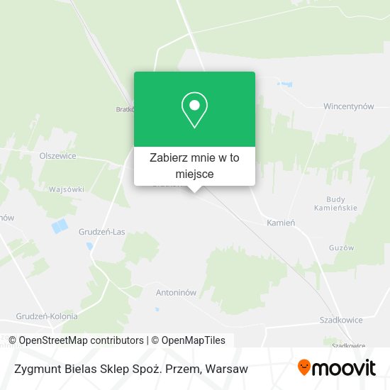 Mapa Zygmunt Bielas Sklep Spoż. Przem