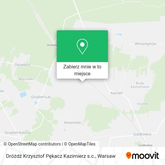 Mapa Dróżdż Krzysztof Pękacz Kazimierz s.c.