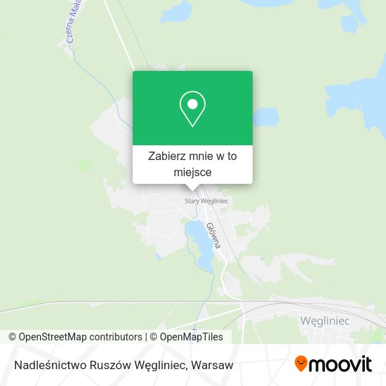 Mapa Nadleśnictwo Ruszów Węgliniec