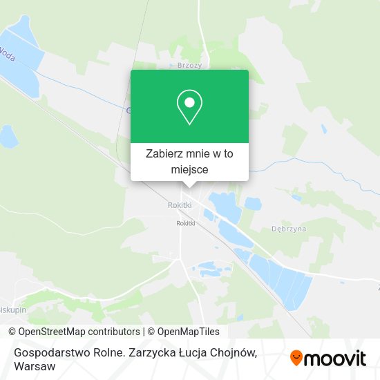 Mapa Gospodarstwo Rolne. Zarzycka Łucja Chojnów