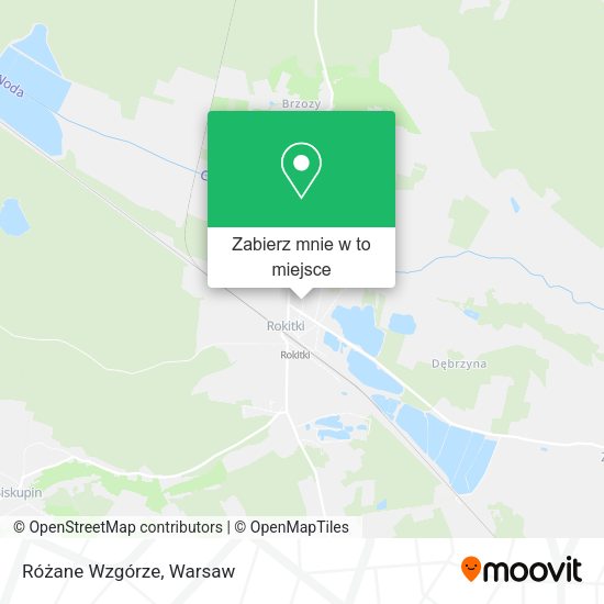 Mapa Różane Wzgórze