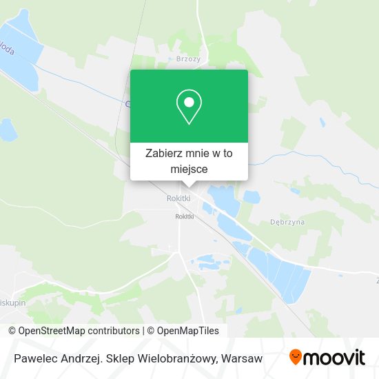 Mapa Pawelec Andrzej. Sklep Wielobranżowy