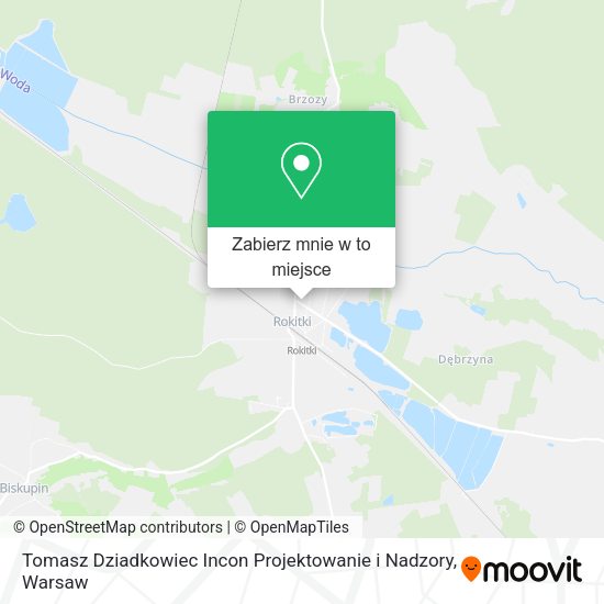 Mapa Tomasz Dziadkowiec Incon Projektowanie i Nadzory