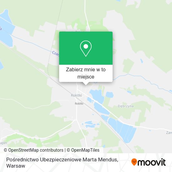 Mapa Pośrednictwo Ubezpieczeniowe Marta Mendus