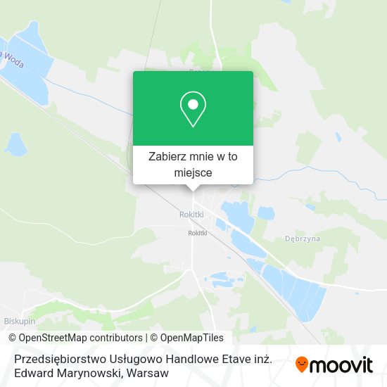 Mapa Przedsiębiorstwo Usługowo Handlowe Etave inż. Edward Marynowski