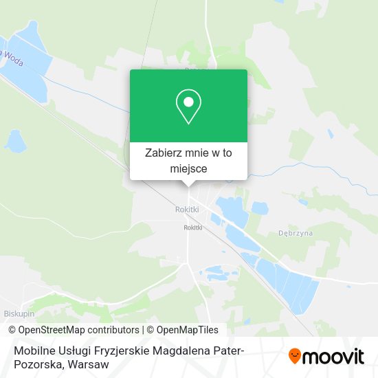 Mapa Mobilne Usługi Fryzjerskie Magdalena Pater-Pozorska