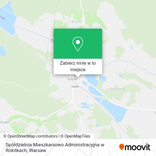 Mapa Spółdzielnia Mieszkaniowo Administracyjna w Rokitkach