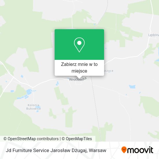 Mapa Jd Furniture Service Jarosław Dżugaj