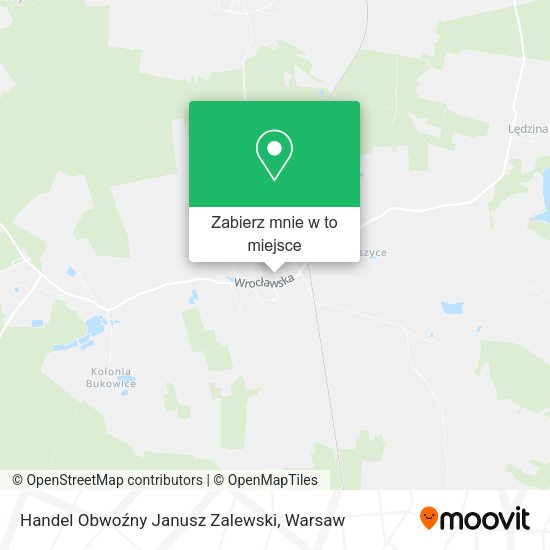 Mapa Handel Obwoźny Janusz Zalewski