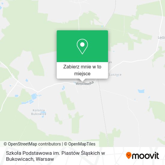 Mapa Szkoła Podstawowa im. Piastów Śląskich w Bukowicach