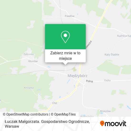 Mapa Łuczak Małgorzata. Gospodarstwo Ogrodnicze