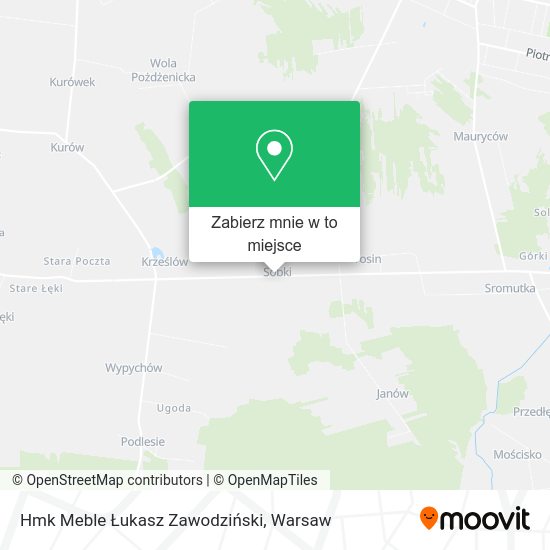 Mapa Hmk Meble Łukasz Zawodziński