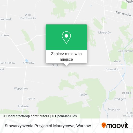 Mapa Stowarzyszenie Przyjaciół Maurycowa