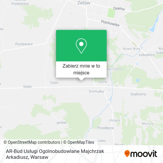 Mapa AR-Bud Usługi Ogólnobudowlane Majchrzak Arkadiusz