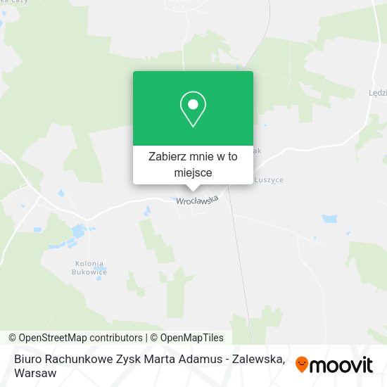 Mapa Biuro Rachunkowe Zysk Marta Adamus - Zalewska