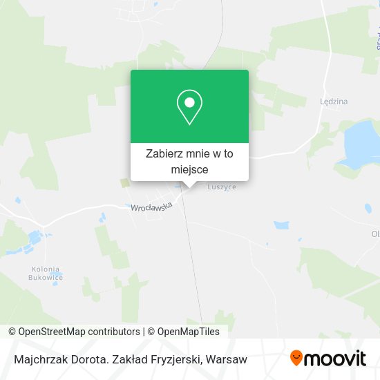 Mapa Majchrzak Dorota. Zakład Fryzjerski