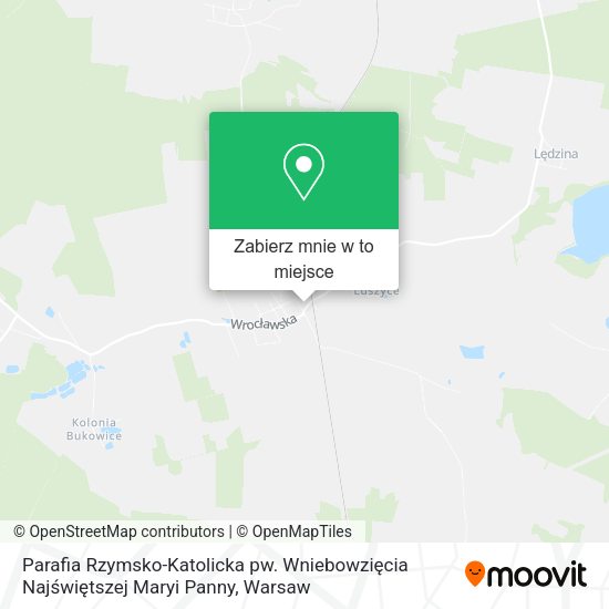 Mapa Parafia Rzymsko-Katolicka pw. Wniebowzięcia Najświętszej Maryi Panny