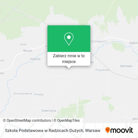 Mapa Szkoła Podstawowa w Radzicach Dużych