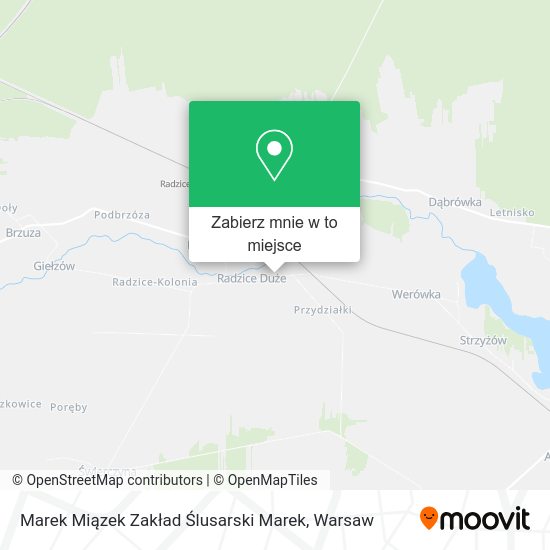 Mapa Marek Miązek Zakład Ślusarski Marek