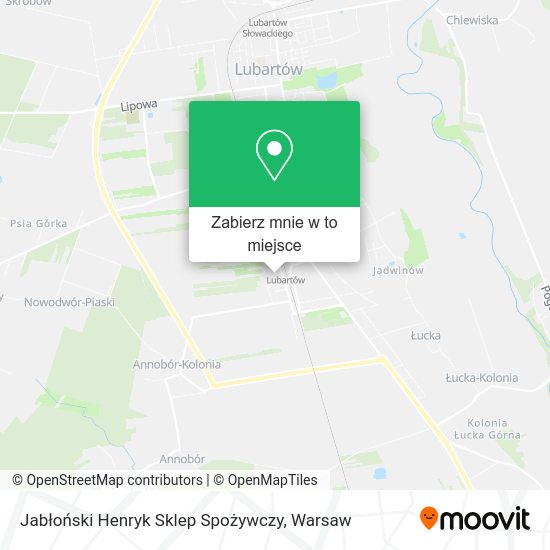 Mapa Jabłoński Henryk Sklep Spożywczy