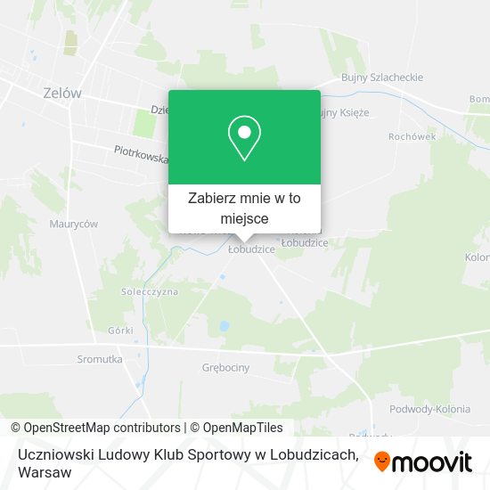 Mapa Uczniowski Ludowy Klub Sportowy w Lobudzicach