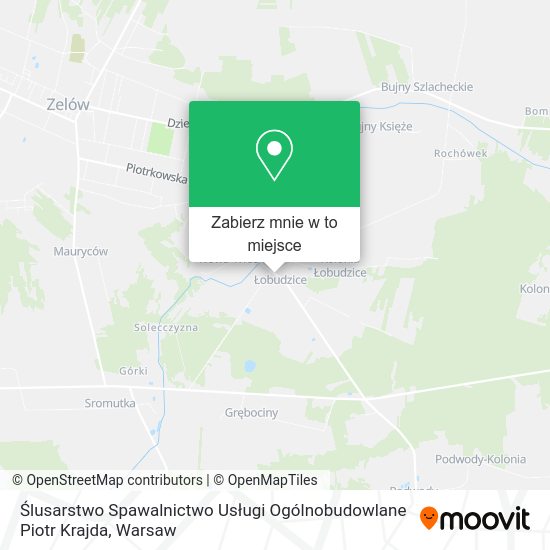 Mapa Ślusarstwo Spawalnictwo Usługi Ogólnobudowlane Piotr Krajda