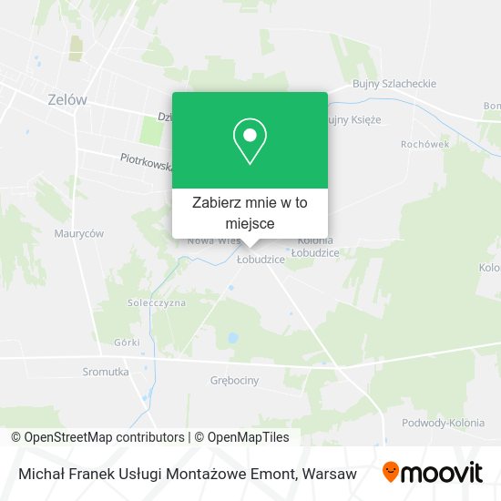 Mapa Michał Franek Usługi Montażowe Emont