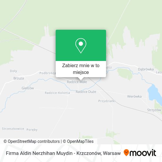 Mapa Firma Aldin Nerzhihan Muydin - Krzczonów