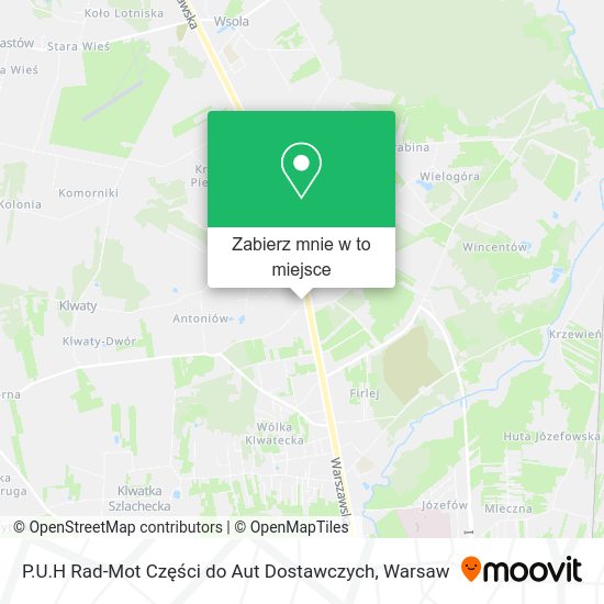 Mapa P.U.H Rad-Mot Części do Aut Dostawczych