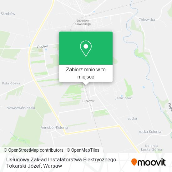 Mapa Usługowy Zakład Instalatorstwa Elektrycznego Tokarski Józef