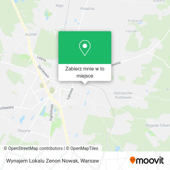 Mapa Wynajem Lokalu Zenon Nowak