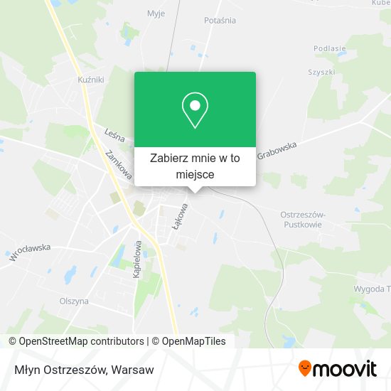 Mapa Młyn Ostrzeszów