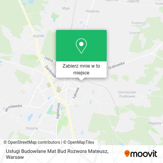 Mapa Usługi Budowlane Mat Bud Rozwora Mateusz