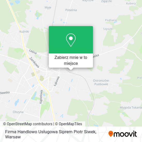 Mapa Firma Handlowo Usługowa Siprem Piotr Siwek