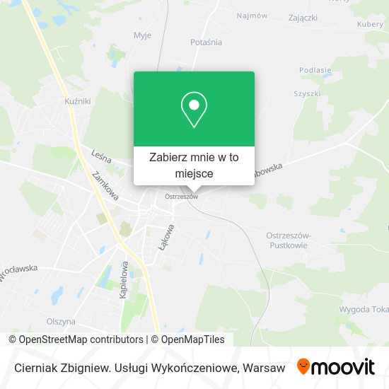 Mapa Cierniak Zbigniew. Usługi Wykończeniowe